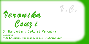 veronika csuzi business card